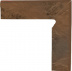 Клинкерная плитка Ceramika Paradyz Semir beige цоколь (8,1x30) двухэлементный правый